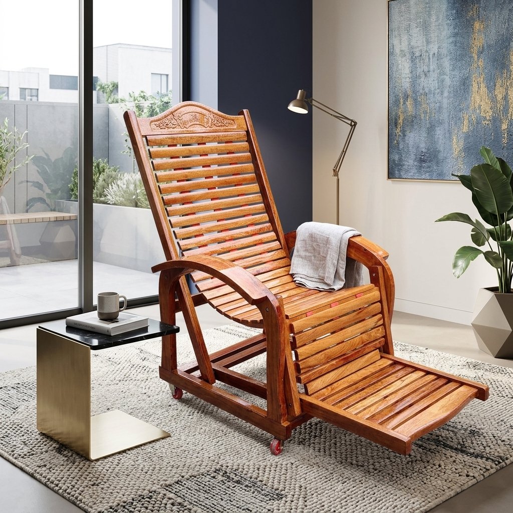 Ghế thư giãn gỗ căm xe