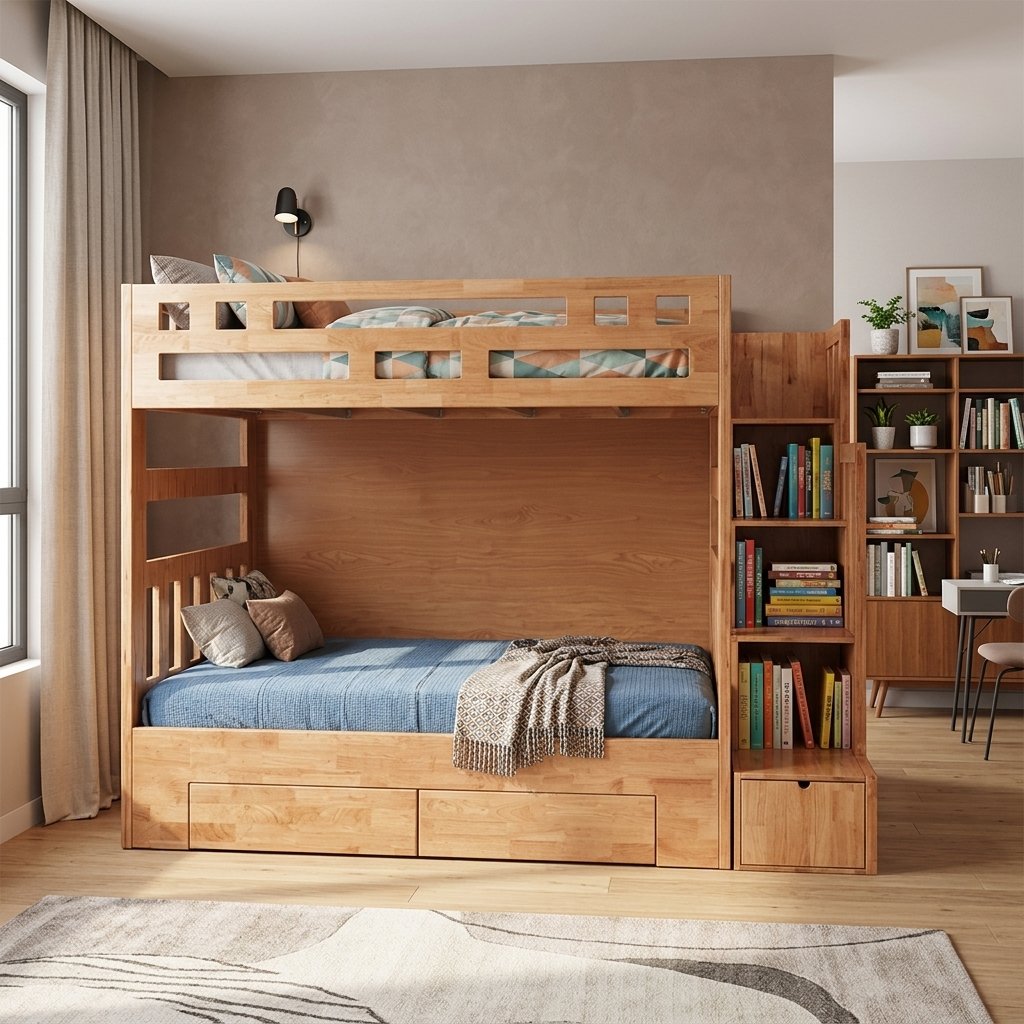 Giường 2 Tầng Gỗ Đẹp