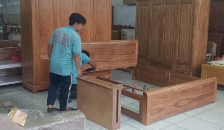 Giường Gỗ Công Nghiệp MDF
