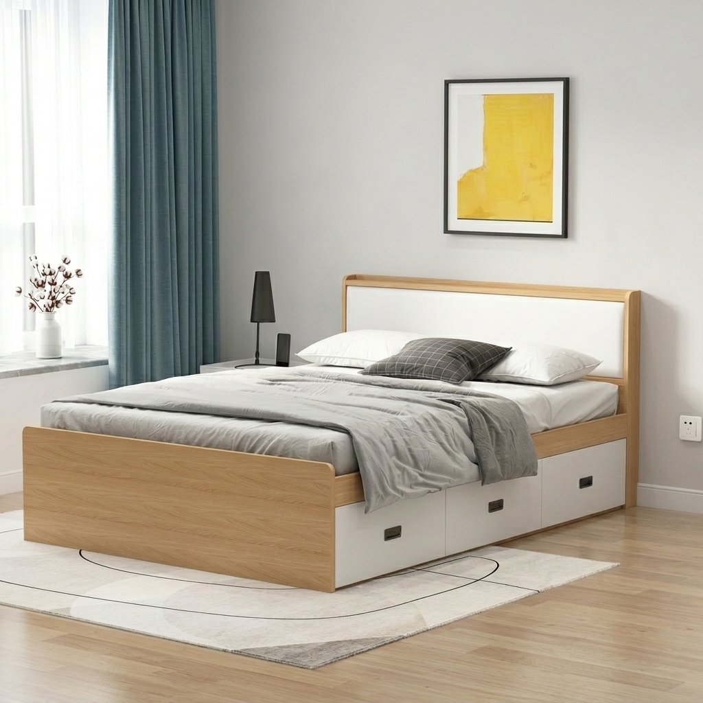 Giường ngủ 1m6 mdf lõi xanh chống trầy xước cao cấp