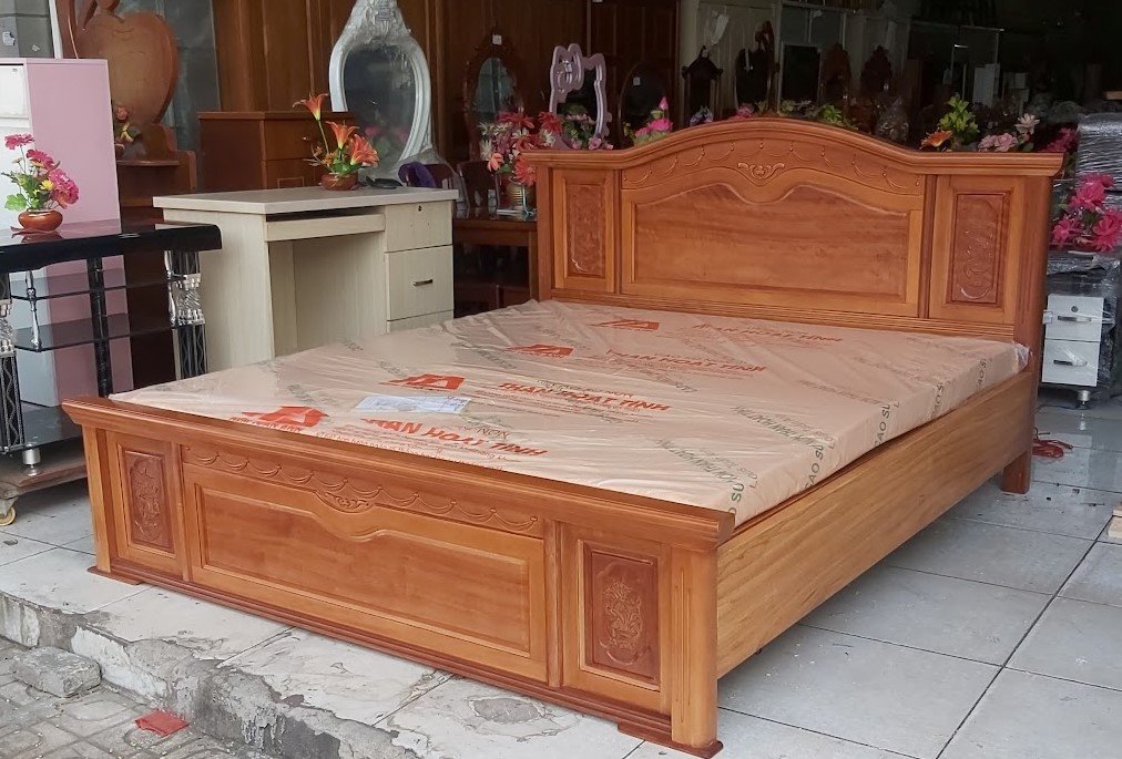 Giường ngủ gỗ gõ đỏ