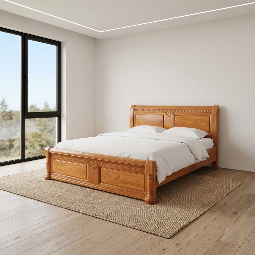 Giường ngủ gỗ tự nhiên cao cấp
