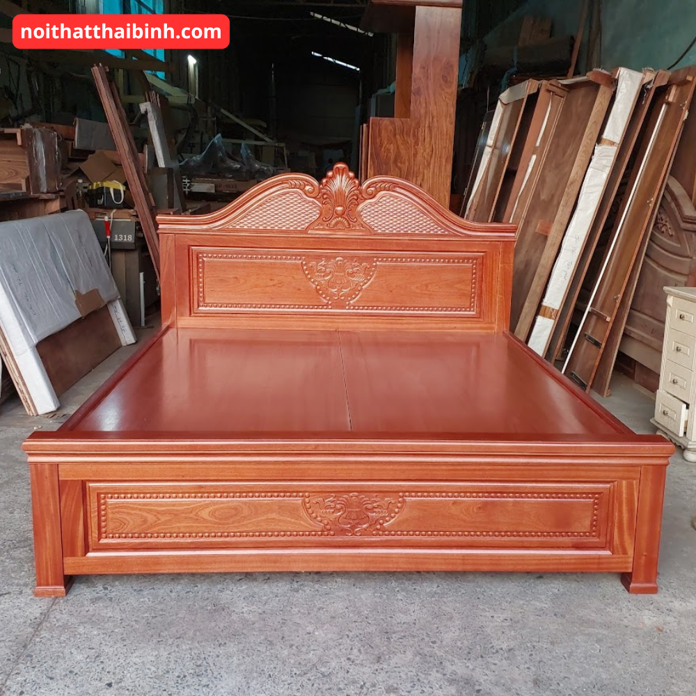 Giường ngủ gỗ xoan đào MS 3430