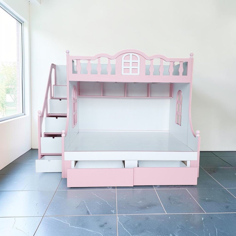 Giường tầng gỗ công nghiệp MDF chống ẩm hiện đại