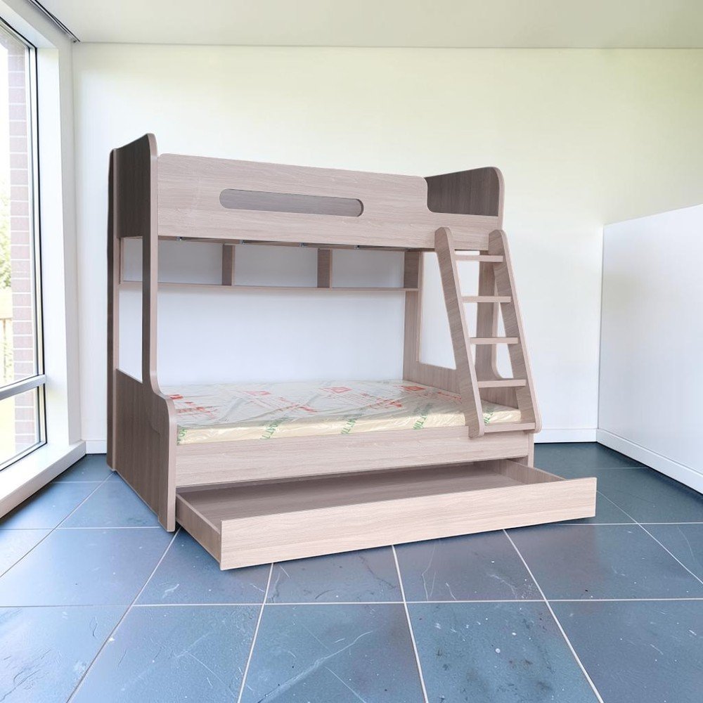Giường tầng gỗ công nghiệp MDF chống ẩm hiện đại