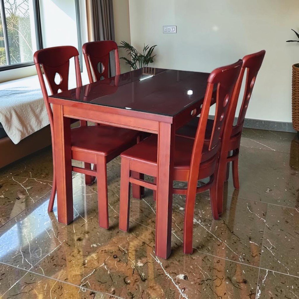 Mẫu Bàn Ăn Gỗ Đẹp 6 Ghế
