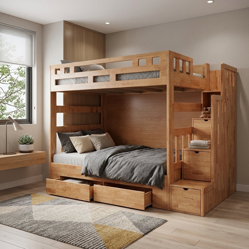 Mẫu Giường Tầng Gỗ