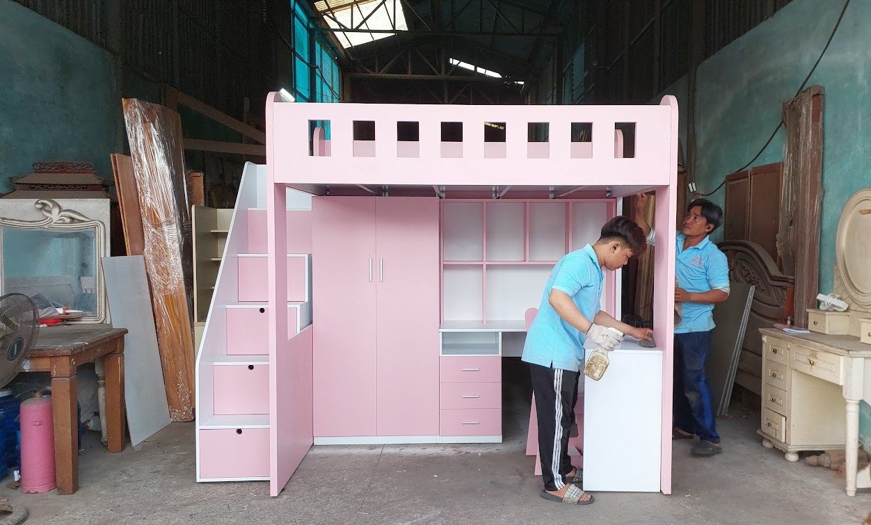 Mẫu Giường Tầng Gỗ Đẹp Bền