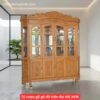 Tủ rượu gỗ gõ đỏ hiện đại MS 3436 Tủ rượu gỗ gõ đỏ hiện đại MS 3436