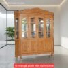 Tủ rượu gỗ gõ đỏ hiện đại MS 3436 Tủ rượu gỗ gõ đỏ hiện đại MS 3436
