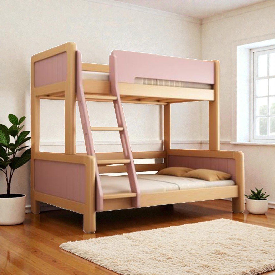 Mẫu giường 2 tầng bằng gỗ cho người lớn