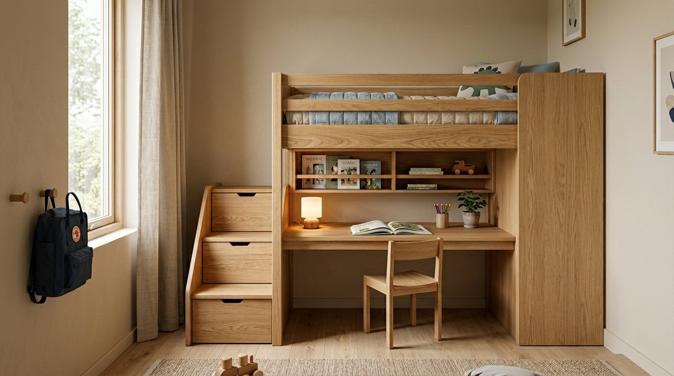 Giường Liền Bàn Học Đa Năng Tiện Nghi Cho Bé Và Người Lớn Chị Minh Trang (Quận 4, TPHCM) - Mua giường tầng kèm bàn học cho con trai