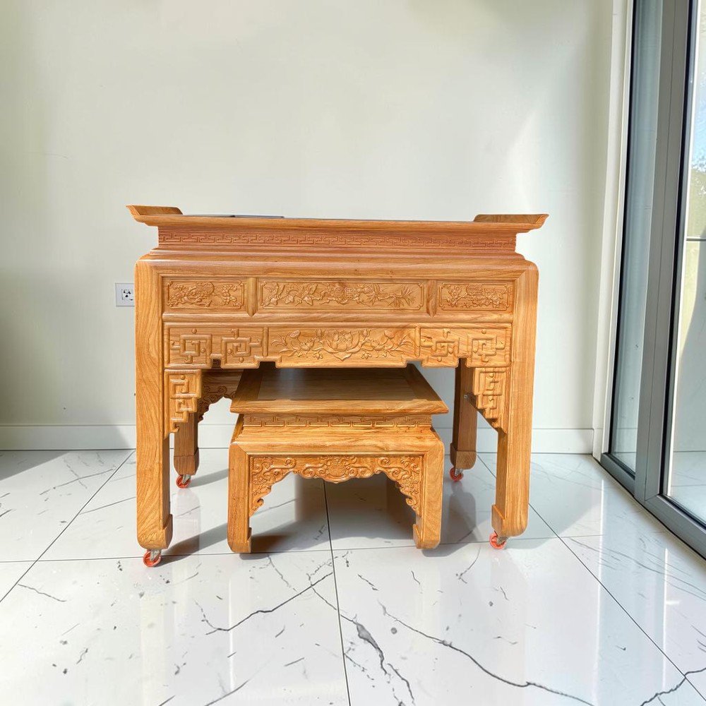 Bàn thờ đẹp hiện đại gỗ tối giản