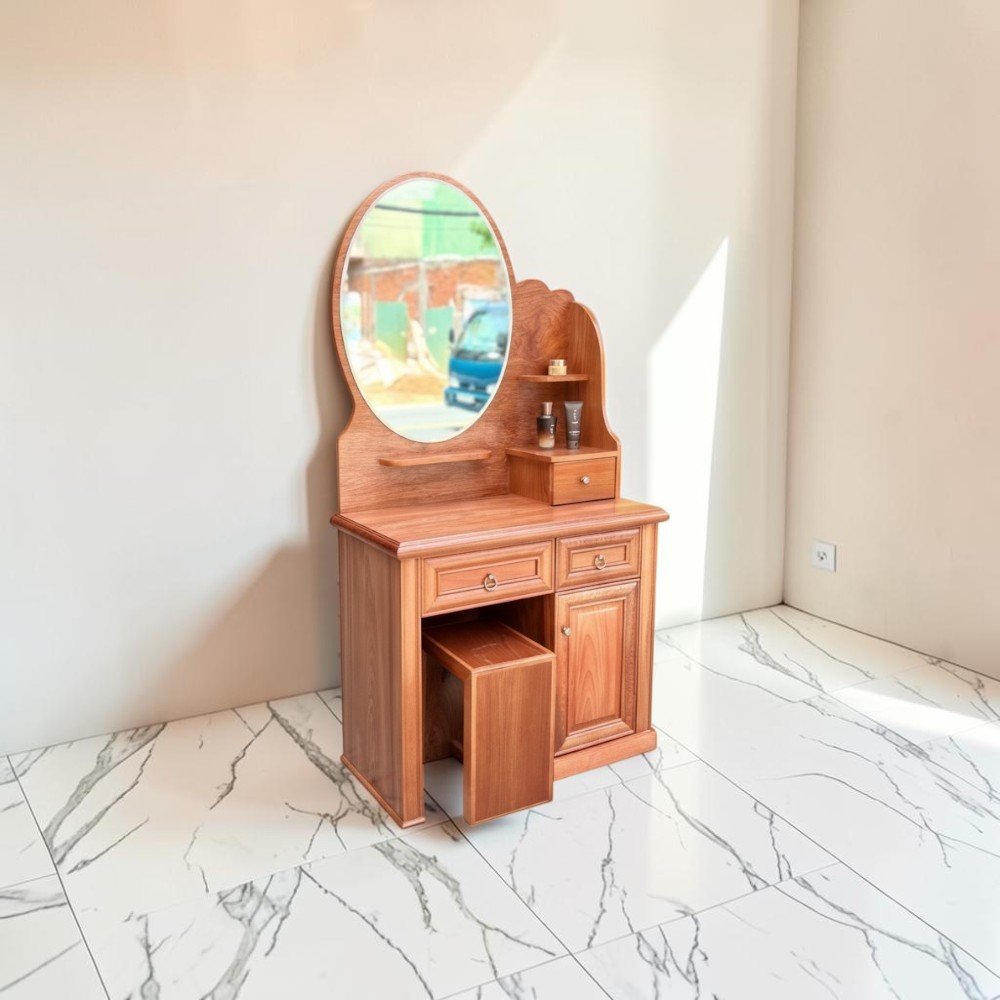 Bàn trang điểm xoan đào 80cm