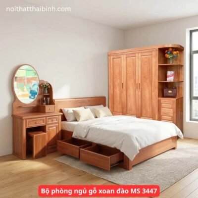 Bộ phòng ngủ gỗ xoan đào