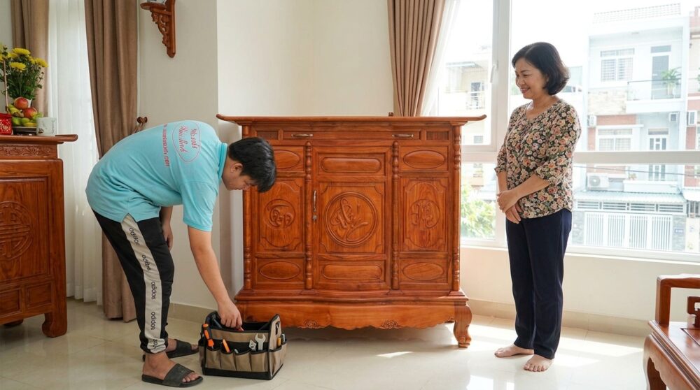 Tủ Thờ Gỗ Tự Nhiên Đẹp Chuẩn Phong Thủy: Cẩm Nang Chọn Mua Từ Người Thợ Chị Trần Thị Mỹ Linh xem tủ thờ