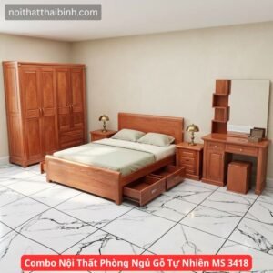 Combo Nội Thất Phòng Ngủ Gỗ Tự Nhiên