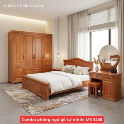 Combo phòng ngủ gỗ tự nhiên