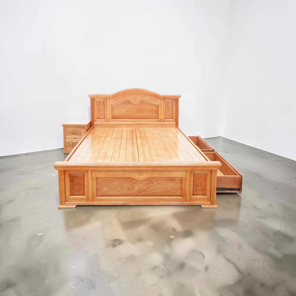 Giường ngủ gỗ gõ đỏ