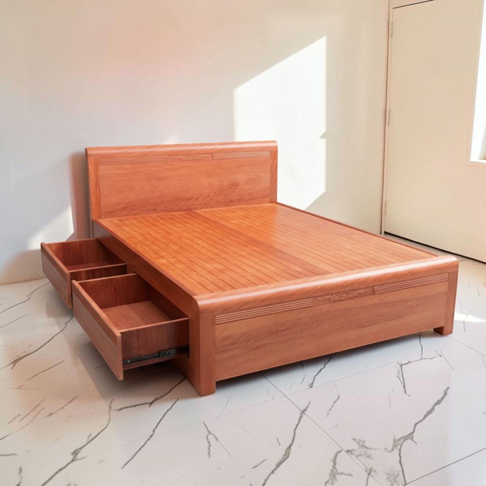 Bộ phòng ngủ gỗ xoan đào MS 3447