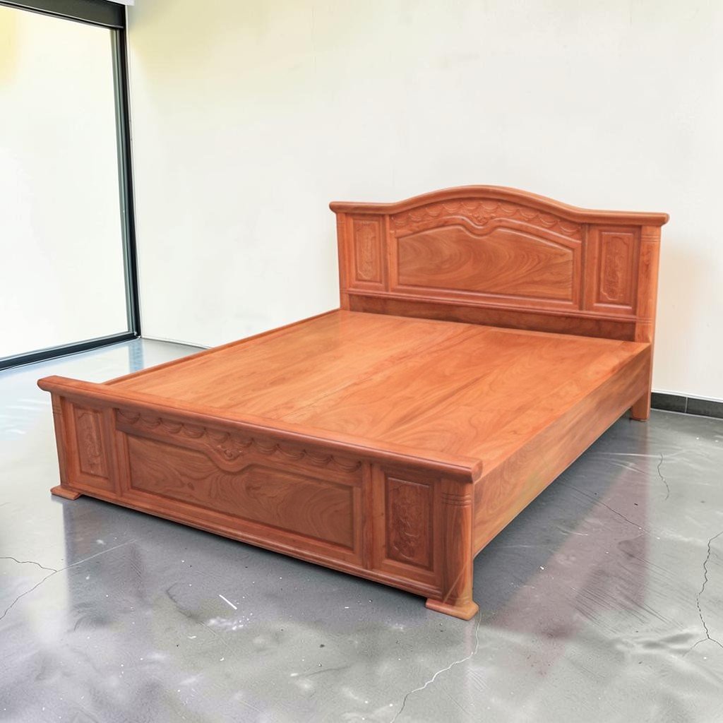 Giường ngủ phòng ngủ gỗ tự nhiên