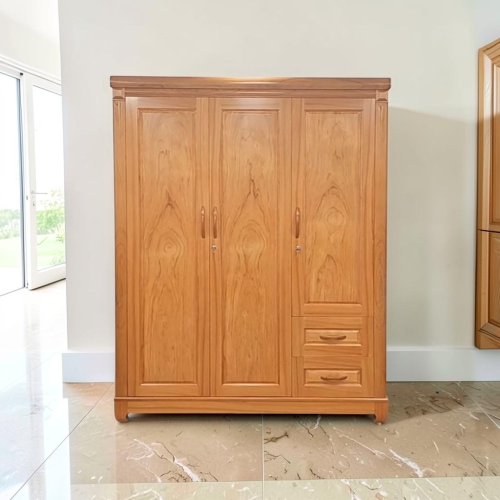 Mẫu tủ áo gỗ tự nhiên