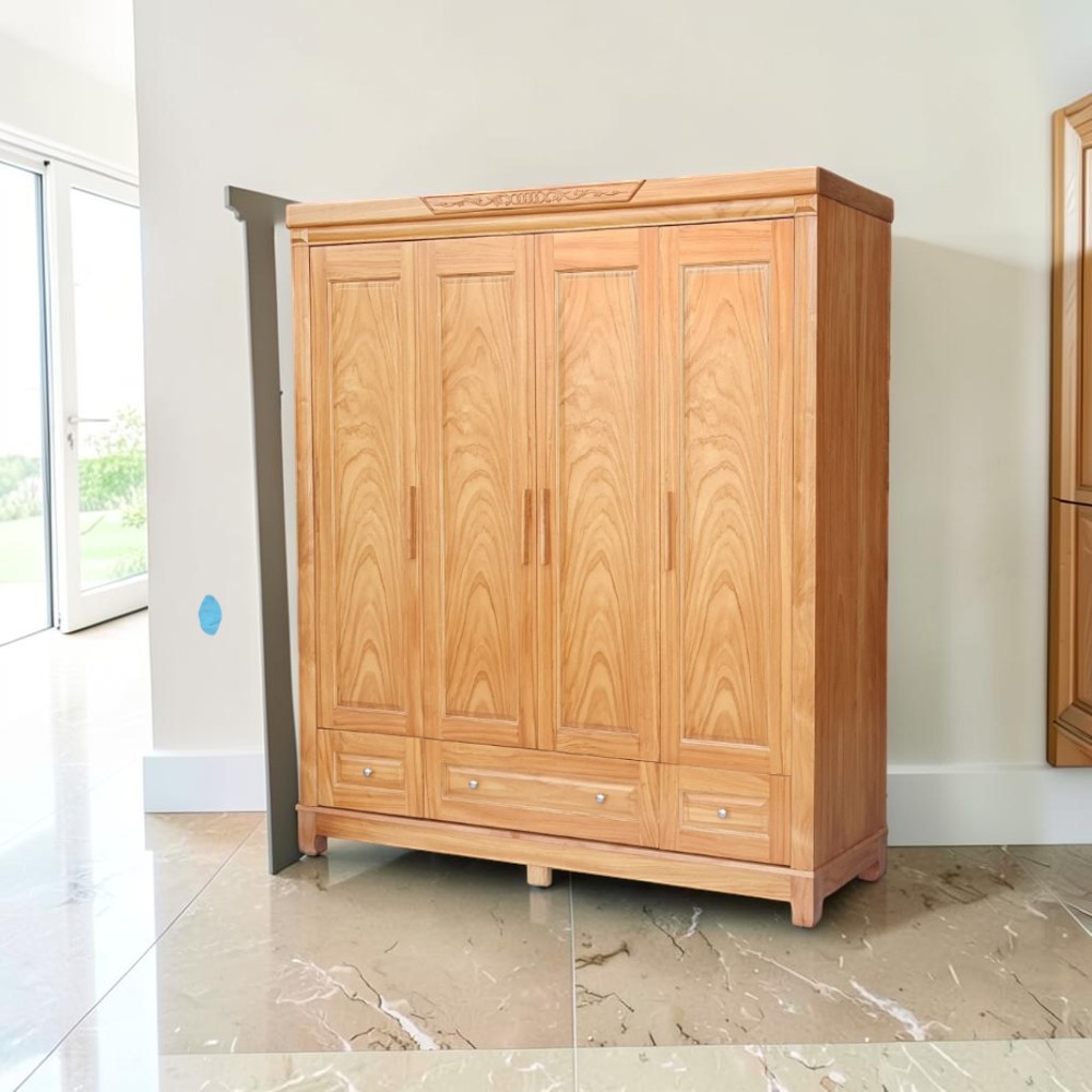 Tủ áo gỗ sồi tự nhiên