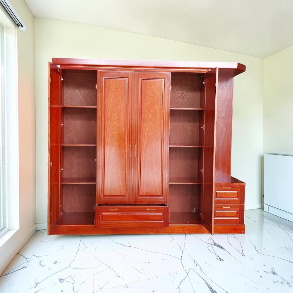 Tủ quần áo gỗ sồi hiện đại