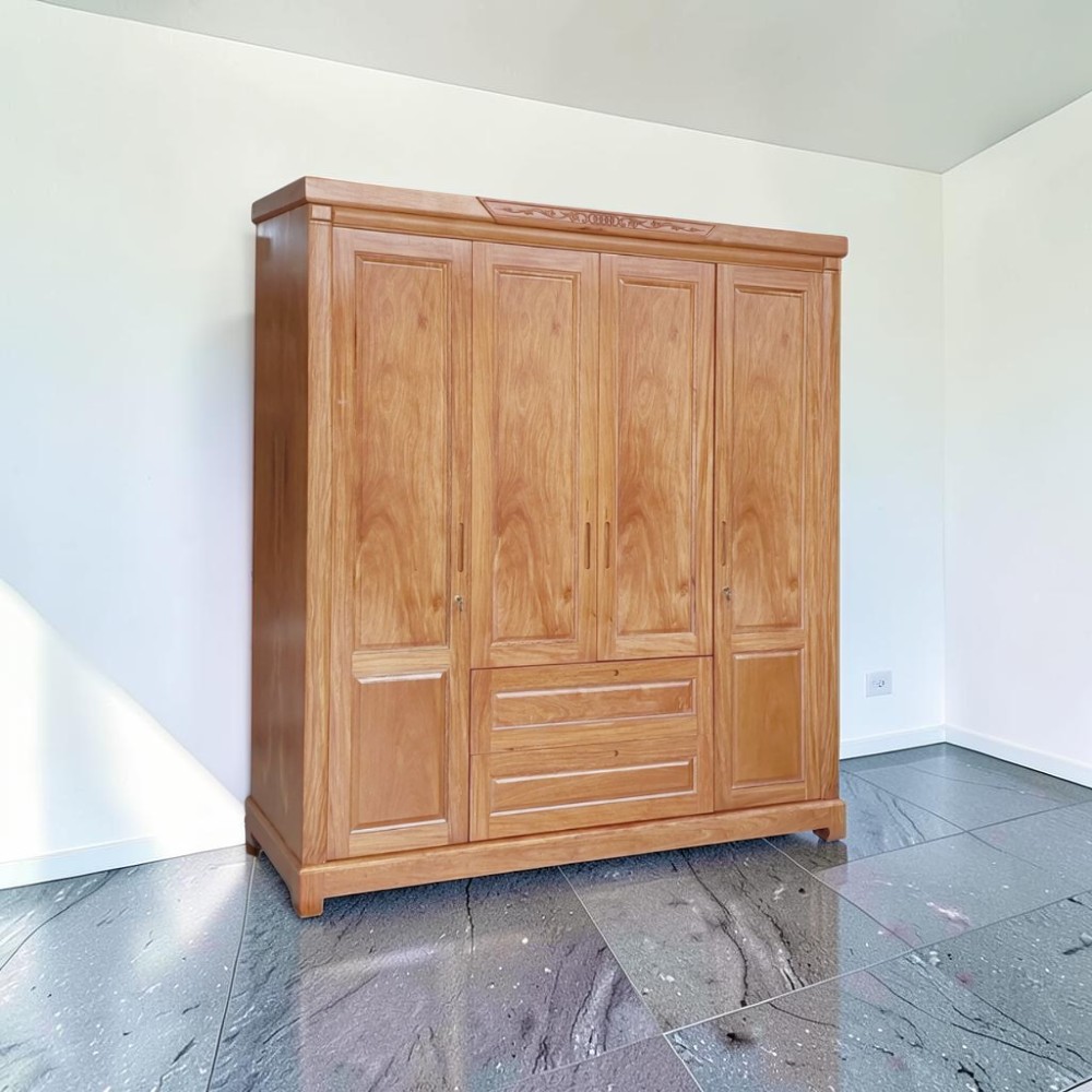 Tủ quần áo gỗ tự nhiên đẹp
