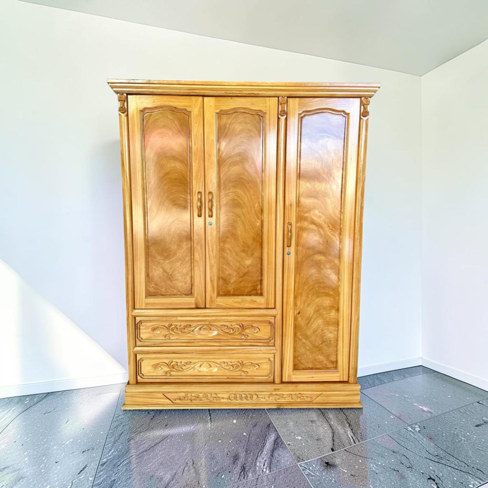 Tủ quần áo gỗ tự nhiên đẹp