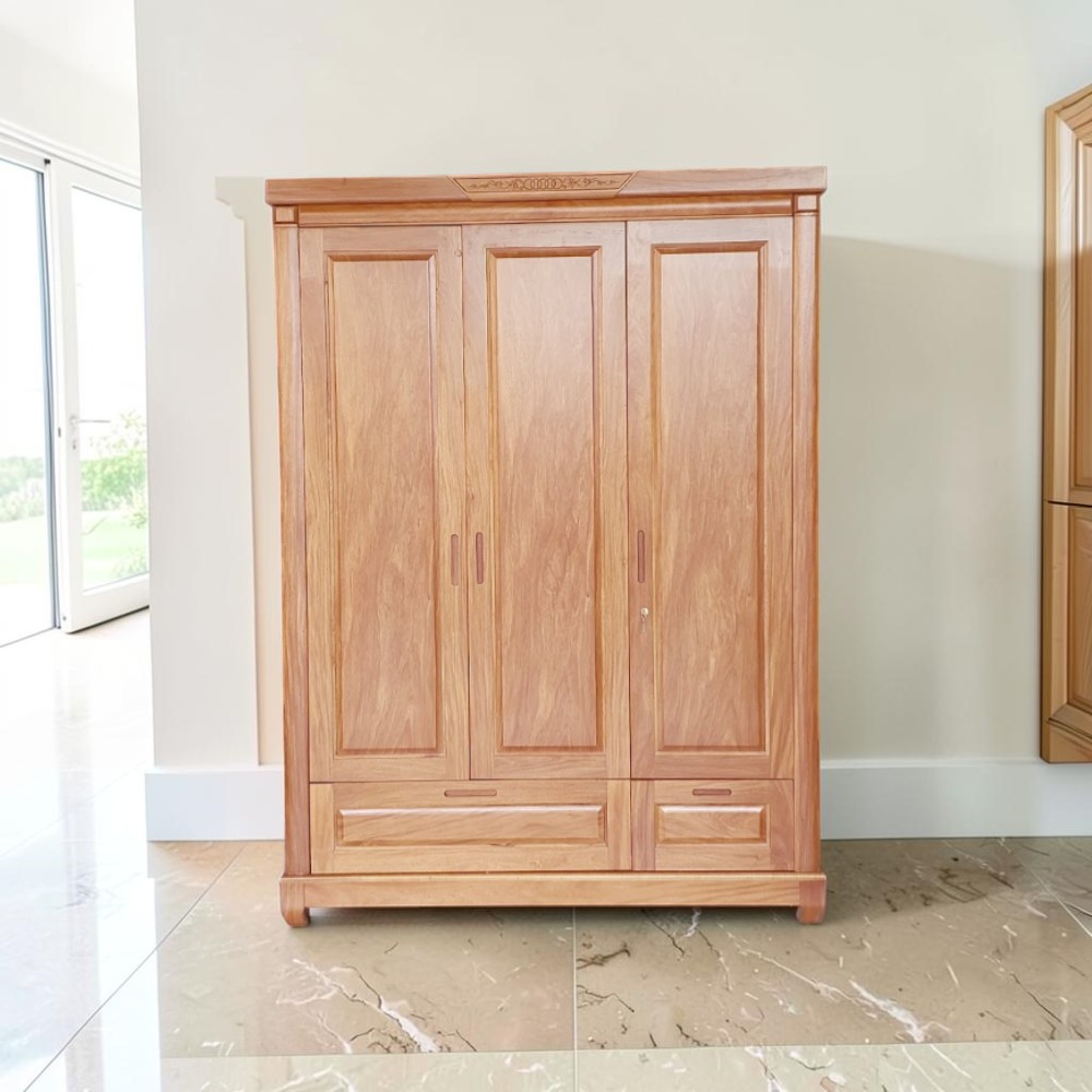 Tủ quần áo gỗ tự nhiên đẹp