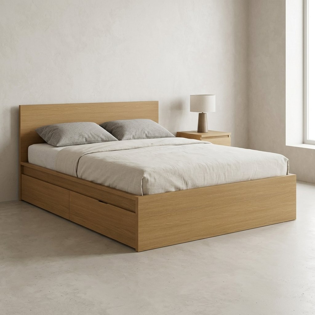 Giường Ngủ 1m6 X 2m Giá Rẻ: 50 Mẫu Đẹp Bền Tại Nội Thất Thái Bình Giường 1m6 x 2m gỗ công nghiệp có ngăn kéo