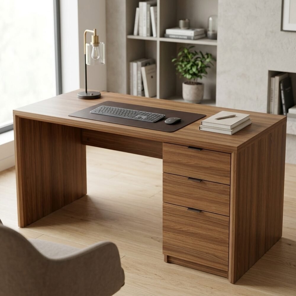 Mẫu bàn làm việc gỗ tự nhiên