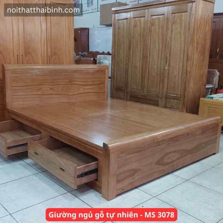 Giường Ngủ Gỗ Tự Nhiên Cao Cấp