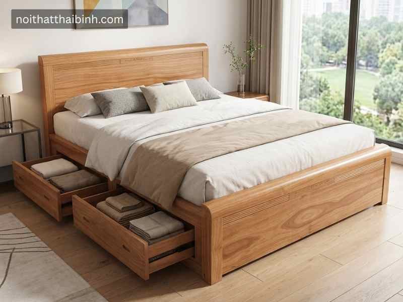 Giường ngủ gỗ tự nhiên - MS 30785 (5)