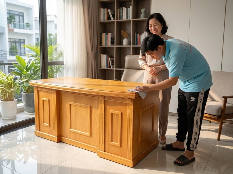 Bàn trưởng phòng hiện đại chống mối mọt cong vênh