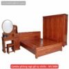 Combo phòng ngủ gỗ tự nhiên vân cẩm Combo phòng ngủ gỗ tự nhiên - MS 3459