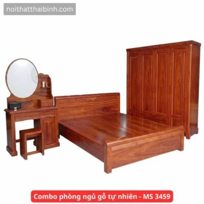 Combo phòng ngủ gỗ tự nhiên - MS 3459