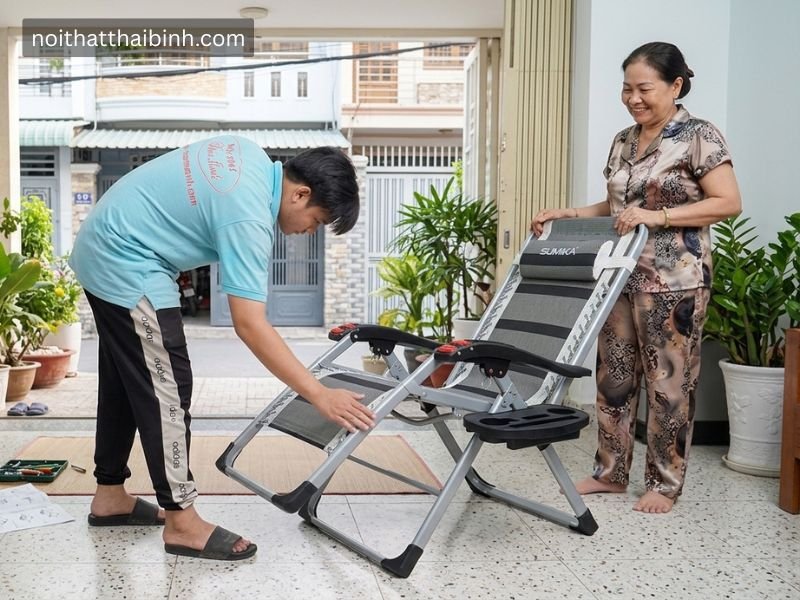 Ghế xếp thư giãn Sumika cao cấp Ghế xếp thư giãn Sumika cao cấp