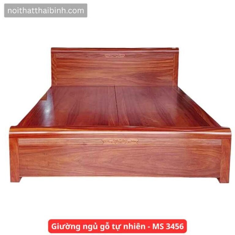 Giường ngủ gỗ tự nhiên - MS 3456
