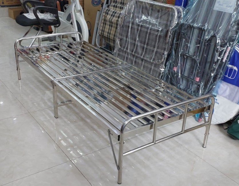 Giường xếp inox cao cấp