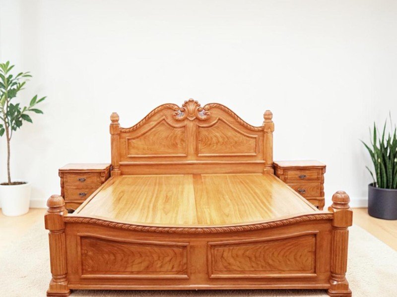 Mẫu giường gỗ đẹp tại quận 2 sang trọng bền đẹp Mẫu giường gỗ đẹp tại quận 2 tphcm bảo dưỡng giường gỗ