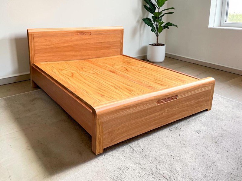 Mẫu giường gỗ đẹp tại quận 2 sang trọng bền đẹp Mẫu giường gỗ đẹp tại quận 2 tphcm mộng âm dương