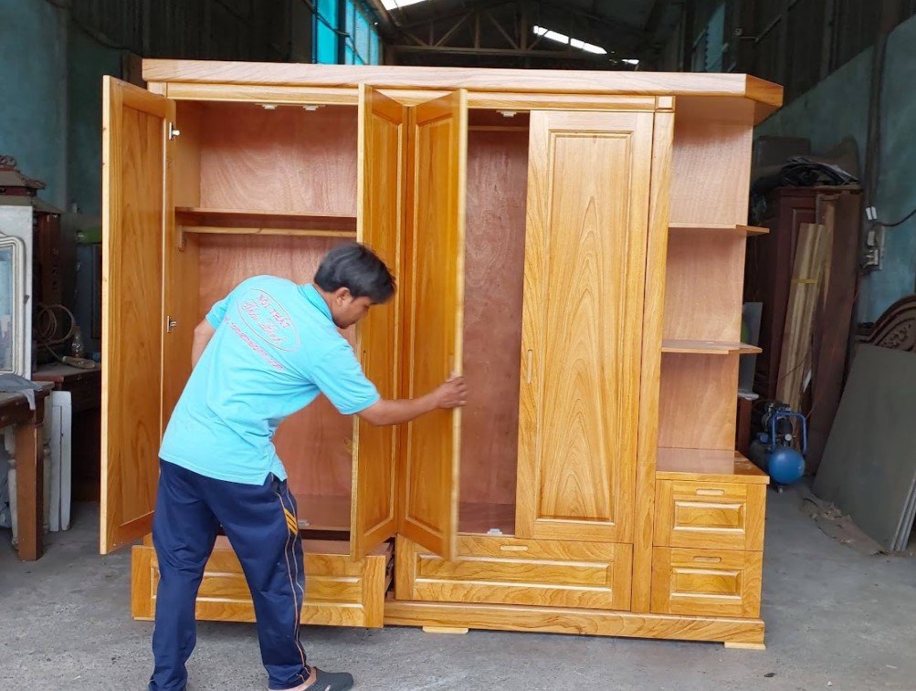 Tủ quần áo gỗ xoan đào