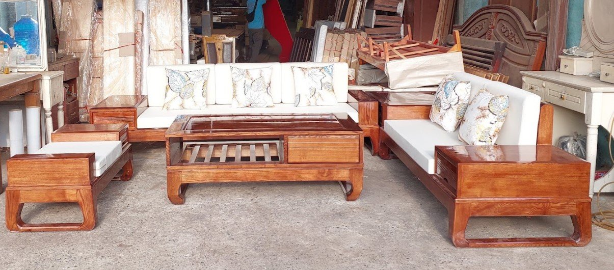 Sofa gỗ óc chó