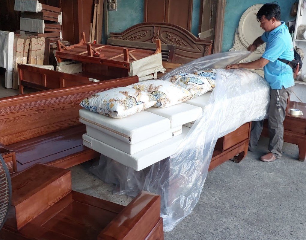 Sofa gỗ óc chó