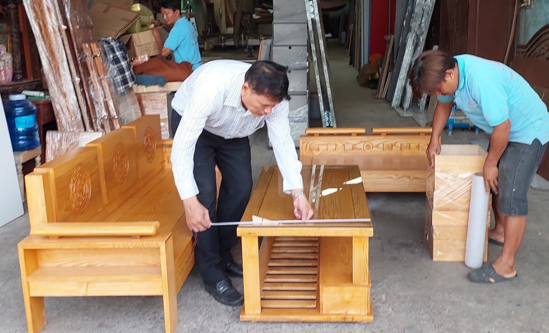 Sofa gỗ sồi