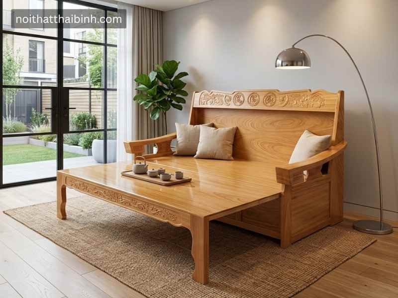 Trường kỷ gỗ gõ đỏ Trường kỷ gỗ gõ đỏ