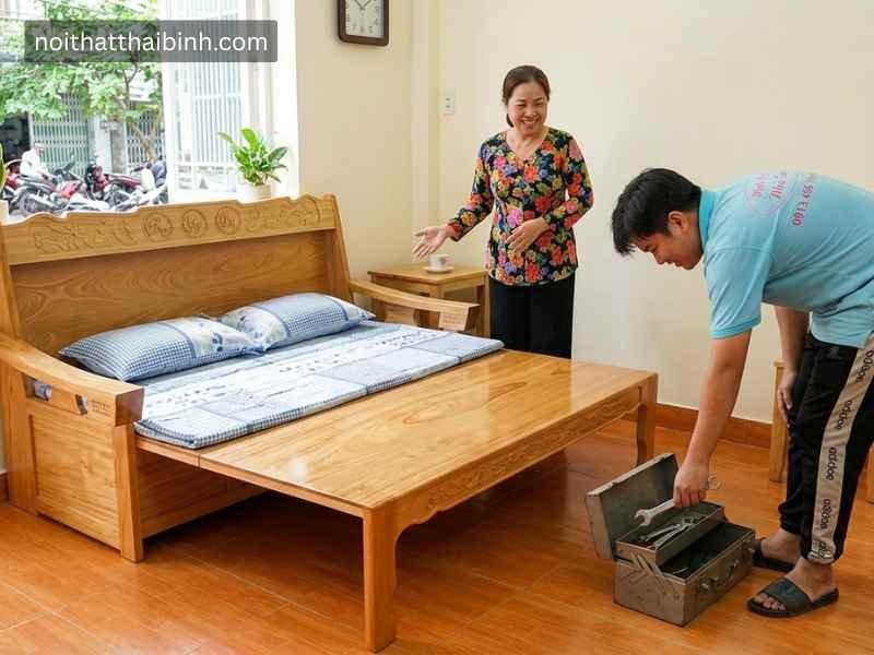 Trường kỷ gỗ gõ đỏ Trường kỷ gỗ gõ đỏ
