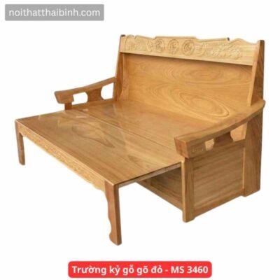 Trường kỷ gỗ gõ đỏ - MS 3460